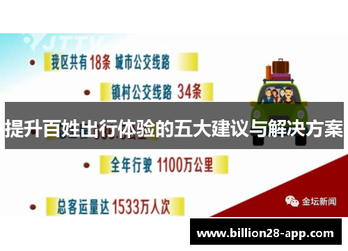 提升百姓出行体验的五大建议与解决方案